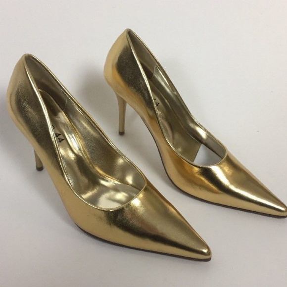Pump heels metalic Gold size 7 - Picture 6 of 8